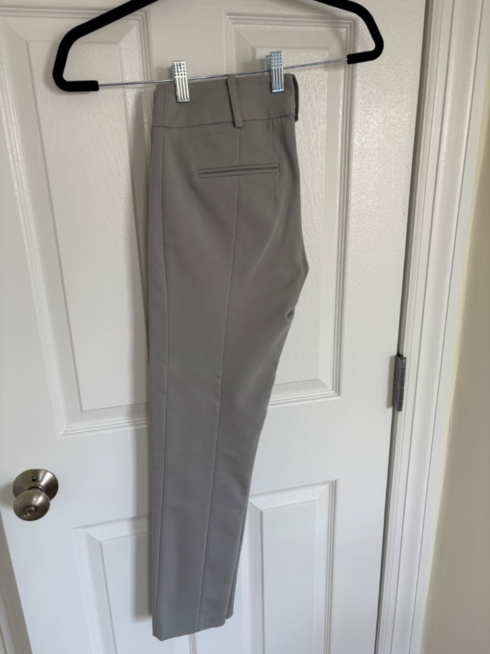 Patrizia Pepe Gray Slim-Fit Suit Pants | Mid-Rise Tailored Trousers Size 4 - Picture 6 of 6